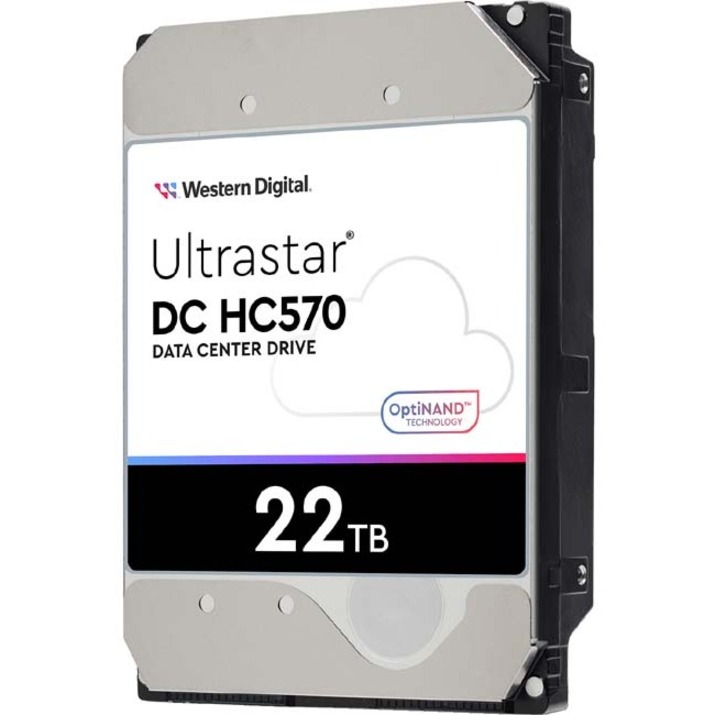 WD Ultrastar DC HC570 WUH722222AL5201 22 TB Hard Drive - 3.5" Internal - SAS (12Gb/s SAS) - Conventional Magnetic Recording (CMR) Method - Thumbnail 3