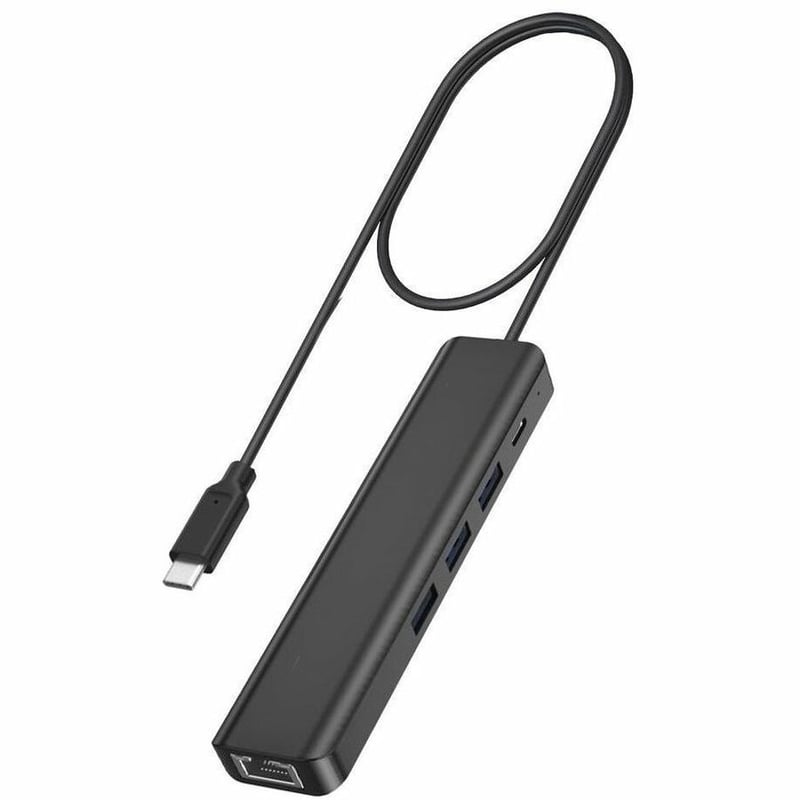 USB C DOCK TRIPLE 3 X USB3.0 1 X GIGABIT 10/100/1000 100W PD - Thumbnail 1