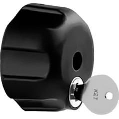 RAM Mounts Key Lock Knob with Steel Insert for B Size Socket Arms - Thumbnail 4