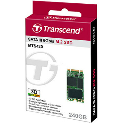Transcend MTS420 120 GB Solid State Drive - M.2 Internal - SATA (SATA/600) - Thumbnail 3