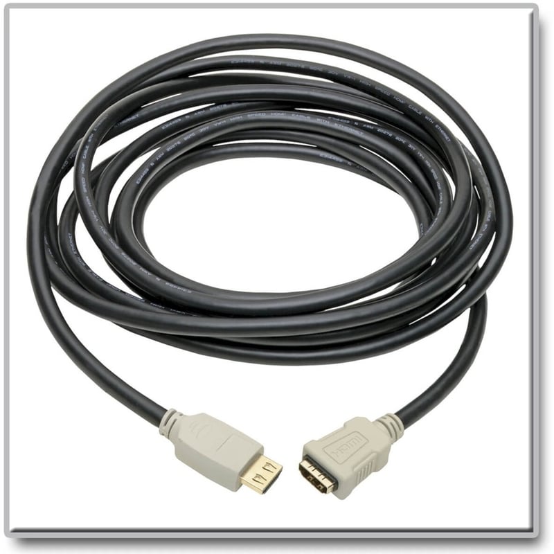 Eaton Tripp Lite Series High-Speed HDMI Extension Cable (M/F) - 4K 60 Hz, HDR, 4:4:4, Gripping Connector, 20 ft. - Thumbnail 2