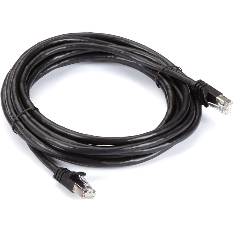Black Box CAT6A 500-MHz STR Patch CBL Slim Molded Snagless Boot - F/UTP, CM PVC, BK, 14FT - Thumbnail 2