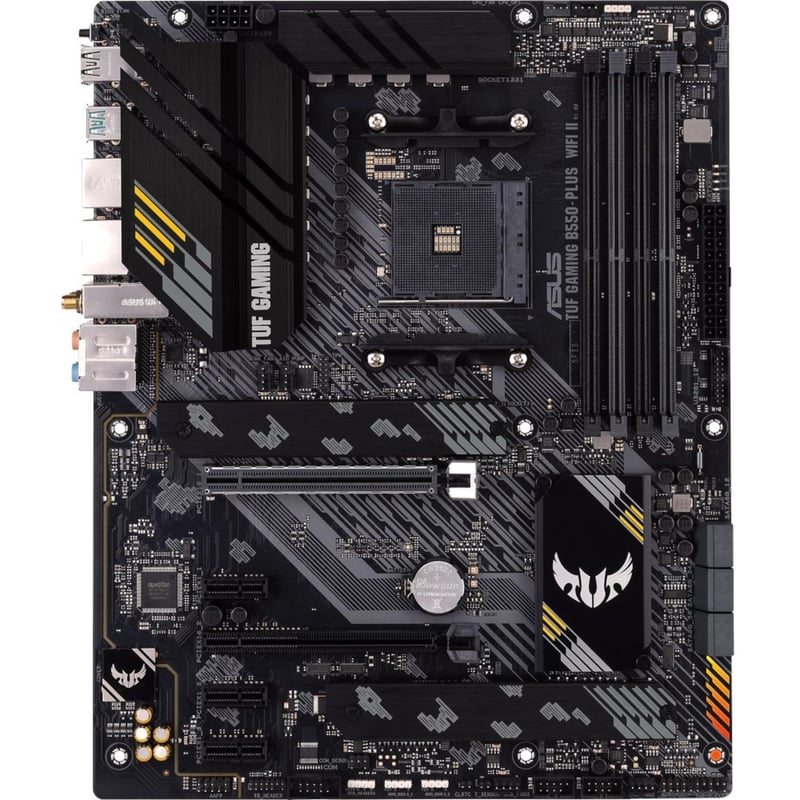 TUF GAMING B550-PLUS WIFI II Gaming Desktop Motherboard - AMD B550 Chipset - Socket AM4 - ATX - Thumbnail 1