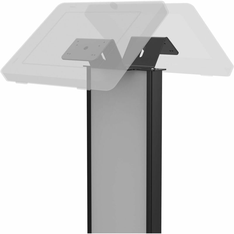 CTA Digital Premium Floor Stand Kiosk w/ Graphic Slots and Dual VESA Plates (Black) - Thumbnail 3