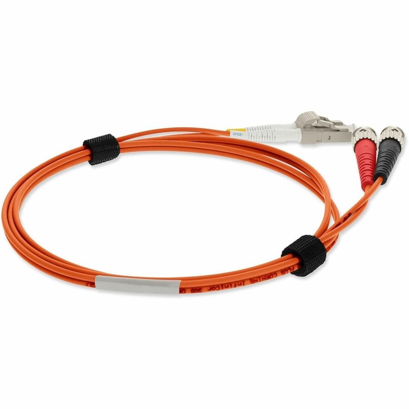 2M ORANGE ST/LC M/M OM1 DUPLEX OFNP MMF FIBER PATCH CABLE - Thumbnail 5