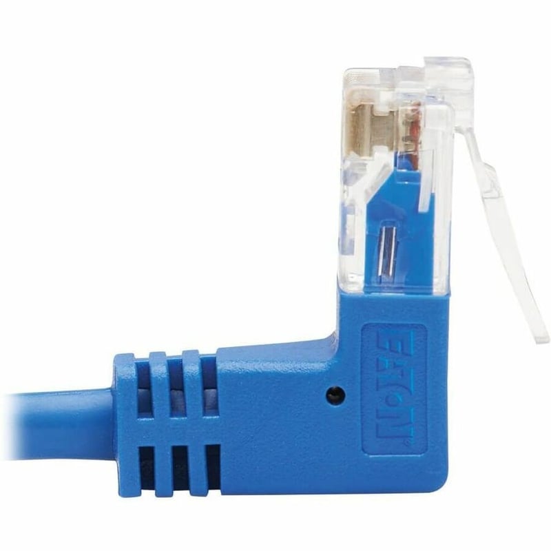Eaton Tripp Lite Series Up/Down-Angle Cat6 Gigabit Molded Slim UTP Ethernet Cable (RJ45 Up-Angle M to RJ45 Down-Angle M), Blue, 1 ft. (0.31 m) - Thumbnail 5