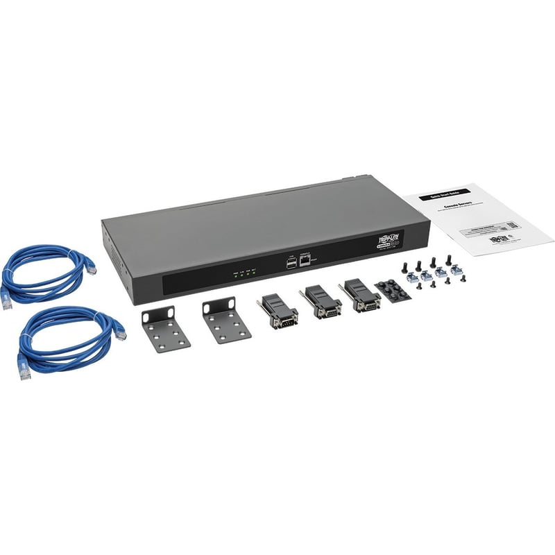 Eaton Tripp Lite Series 48-Port Serial Console Server, USB Ports (2) - Dual GbE NIC, 4 Gb Flash, Desktop/1U Rack, CE, TAA - Thumbnail 1