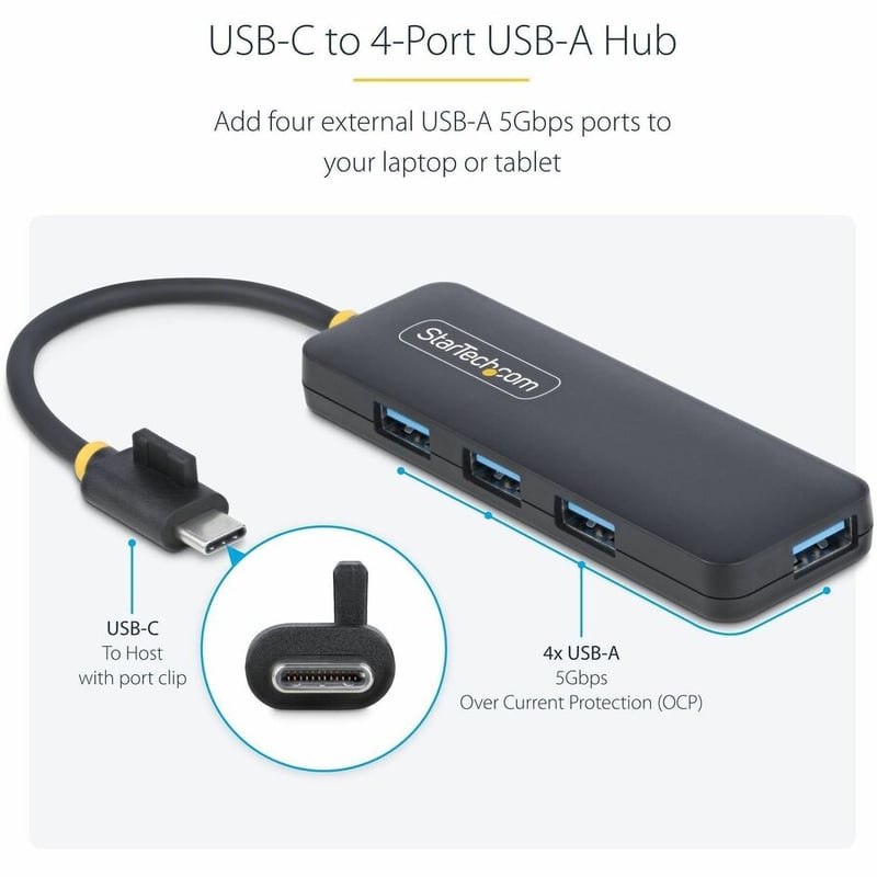 4-PORT USB-C HUB USB BUS POWERED - Thumbnail 3
