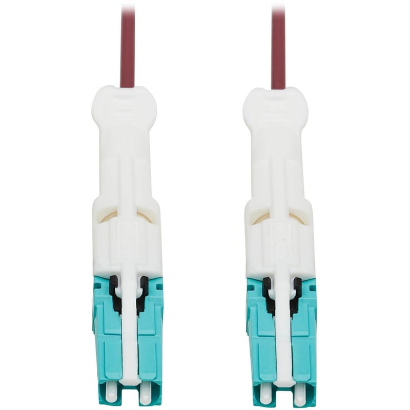 Eaton Tripp Lite Series 400G Duplex Multimode 50/125 OM4 Fiber Optic Cable (CS-PC/CS-PC), Round LSZH Jacket, Magenta, 5 m - Thumbnail 1