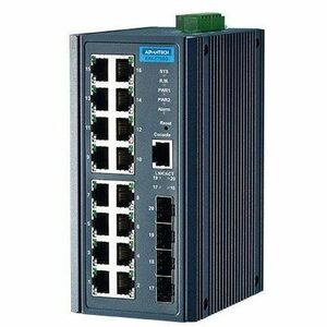 INDUSTRIAL MANAGED ETHENET SWITCH 16G+4SFP PORT MANAGED ETHERN - Thumbnail 1