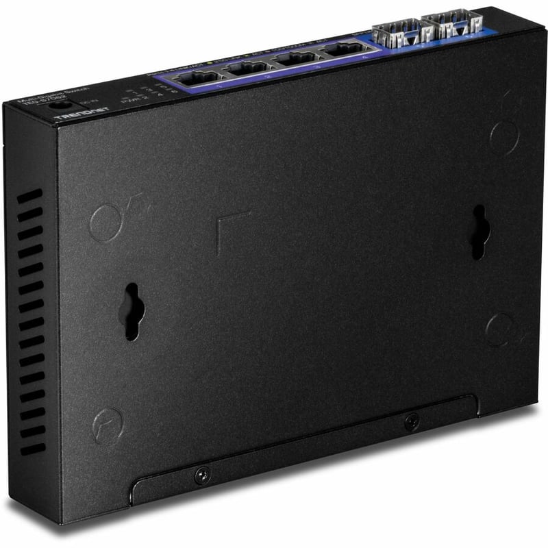 TRENDnet 6-Port Unmanaged Multi-Gig Switch, 4 x 2.5GBASE-T Ports, 2 x 10G SFP+ Ports Fanless, Compact Desktop Design, Metal Housing, Network Ethernet Switch, Lifetime Protection, Black, TEG-S562 - Thumbnail 4