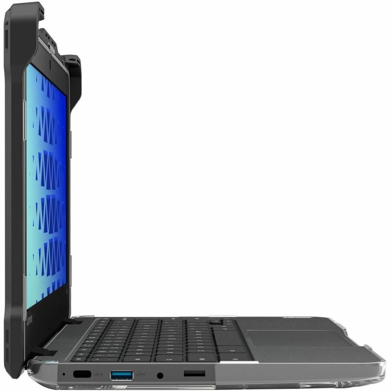 MAXCases, Chromebook cases, Windows cases, 11, 11 inches, precision-fit, maximized protection, scratch-resistant, Lenovo 300e G3, Lenovo 500e G3, Windows 2:1, custom color, black, clear - Thumbnail 5