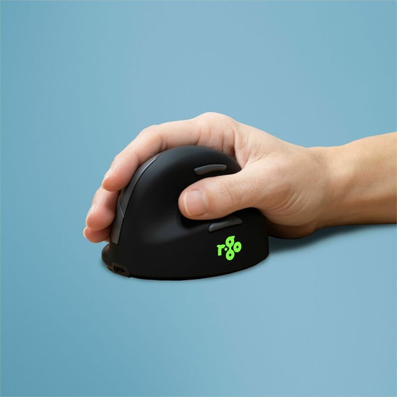 R-GO HE ERGONOMIC MOUSE, MEDIUM (HAND SIZE 165-185MM), RIGHT HANDED, WIRELESS - Thumbnail 4