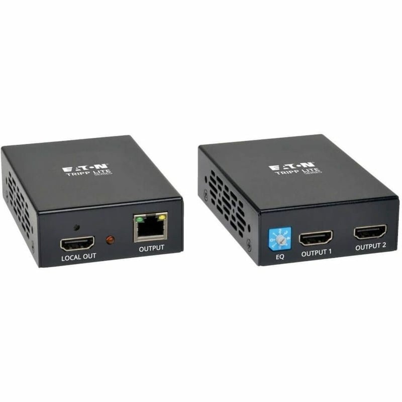 Tripp Lite by Eaton 1 x 2 HDMI over Cat5/6 Extender Kit Box-Style Transmitter/Receiver for Video/Audio Up to 150 ft. (45 m) TAA - Thumbnail 1