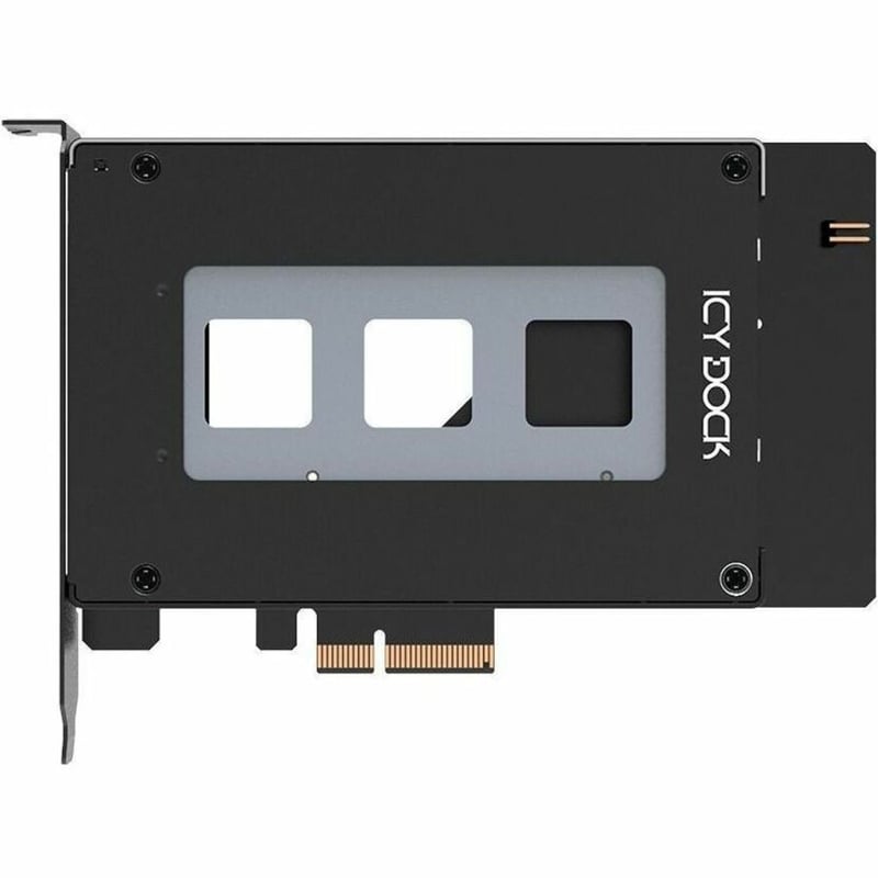 Icy Dock CP115 Drive Enclosure U.2, PCI Express NVMe 4.0 x4 - PCI Express 4.0 x4 Host Interface Internal - Black - Thumbnail 5