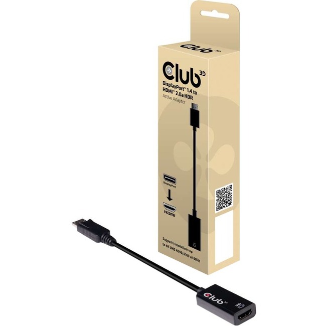 Club 3D DisplayPort 1.4 to HDMI 2.0a HDR - Thumbnail 1