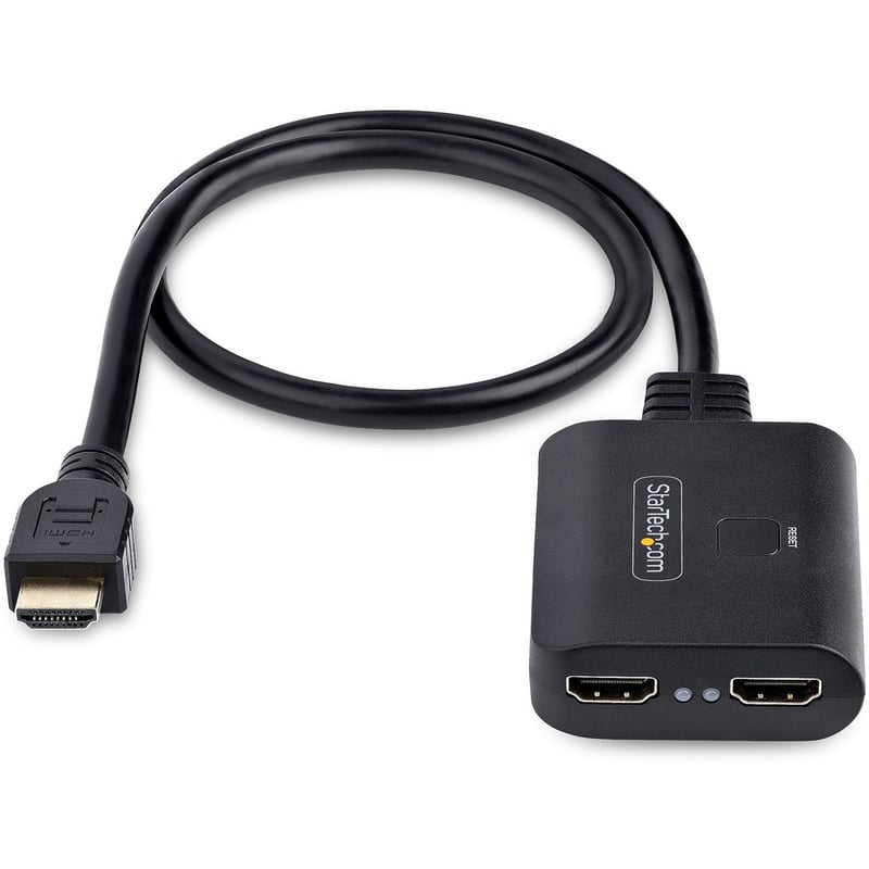 StarTech.com 2-Port HDMI Splitter, 4K 60Hz HDMI 2.0 Video, 4K HDMI Splitter 1 In 2 Out, 1x2 HDMI Display/Output Splitter, HDR/HDCP - Thumbnail 3