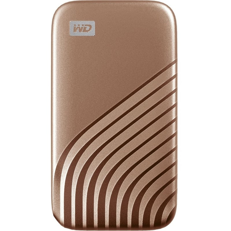 WD My Passport WDBAGF0010BGD-WESN 1 TB Portable Solid State Drive - External - Gold - Thumbnail 3