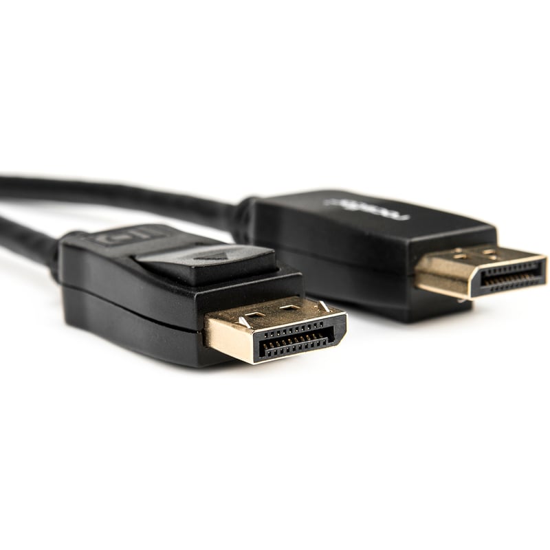 Rocstor Premium 12ft / 4m DisplayPort 1.2 Cable M/M - DisplayPort 4k - DisplayPort Male Digital Audio/Video - 12ft - Black- DP TO DP Cable 4Kx2K - Thumbnail 5
