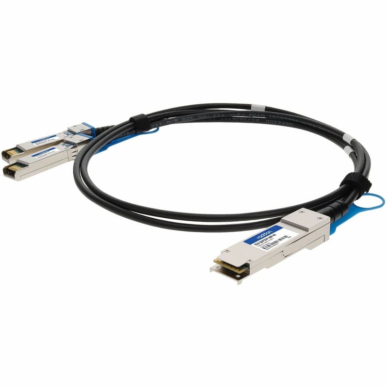 AddOn Solarflare® SOLR-QSFP2SFP-5MP Compatible TAA Compliant 20GBase-CU QSFP+ to 2xSFP+ Direct Attach Cable (Passive Twinax, 5m) - Thumbnail 1