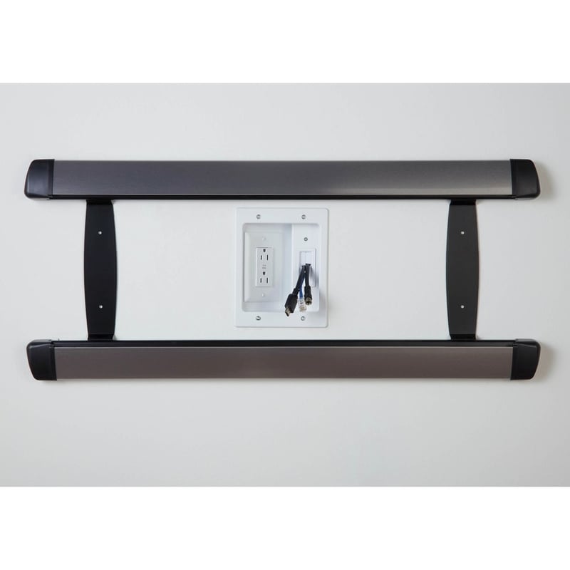 Sanus In-Wall TV Power and Cable Management Kit - White - Thumbnail 3