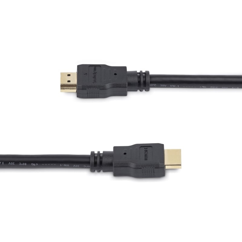 StarTech.com 16.4ft/5m HDMI Cable, 4K High Speed HDMI Cable with Ethernet, Ultra HD 4K 30Hz Video/HDMI 1.4 Cable, HDMI Monitor Cord, Black - Thumbnail 4