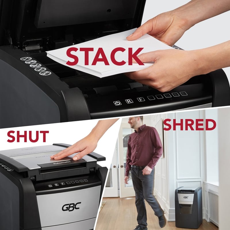 GBC AutoFeed+ Home Office Shredder, 150X, Super Cross-Cut, 150 Sheets - Thumbnail 2