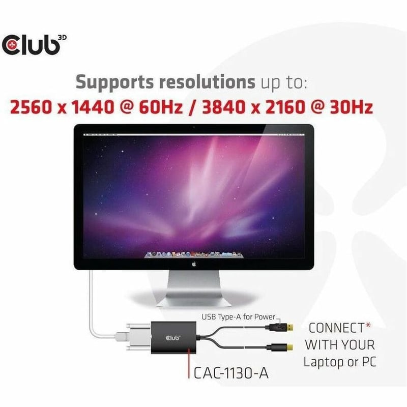 MINI DP TO DVI HDCP OFF ADAPTER FOR APPLE CINEMA DISPLAY 3840X2160 - Thumbnail 4