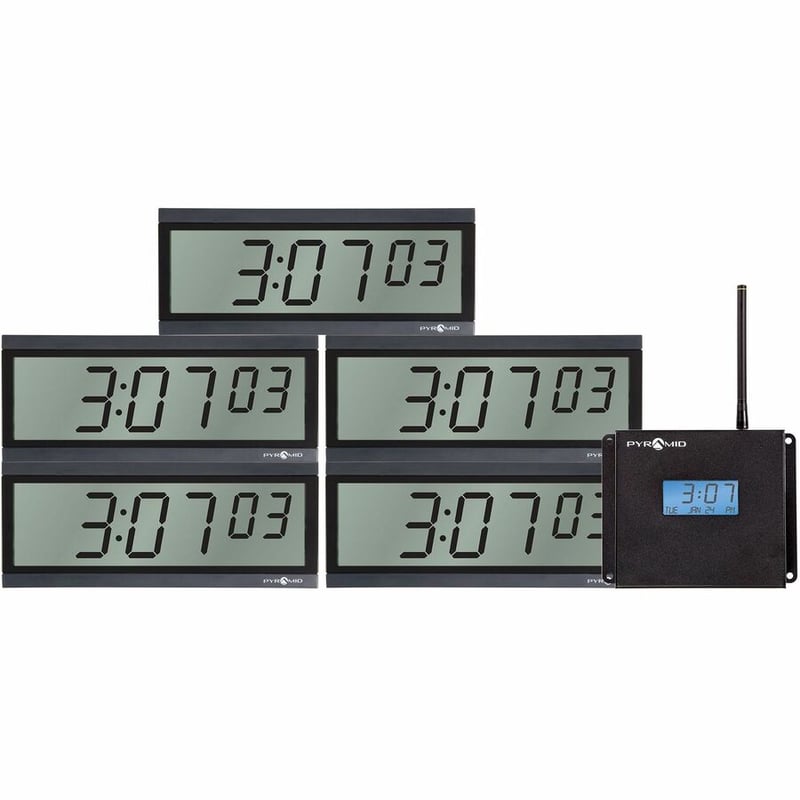 Pyramid Clocks in a Box LCD Battery Operated Digital Bundle - Thumbnail 3