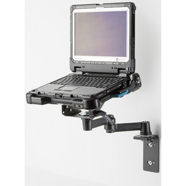 Gamber-Johnson Wall Mount for Display, Tablet, Notebook - Black Powder Coat - Thumbnail 2