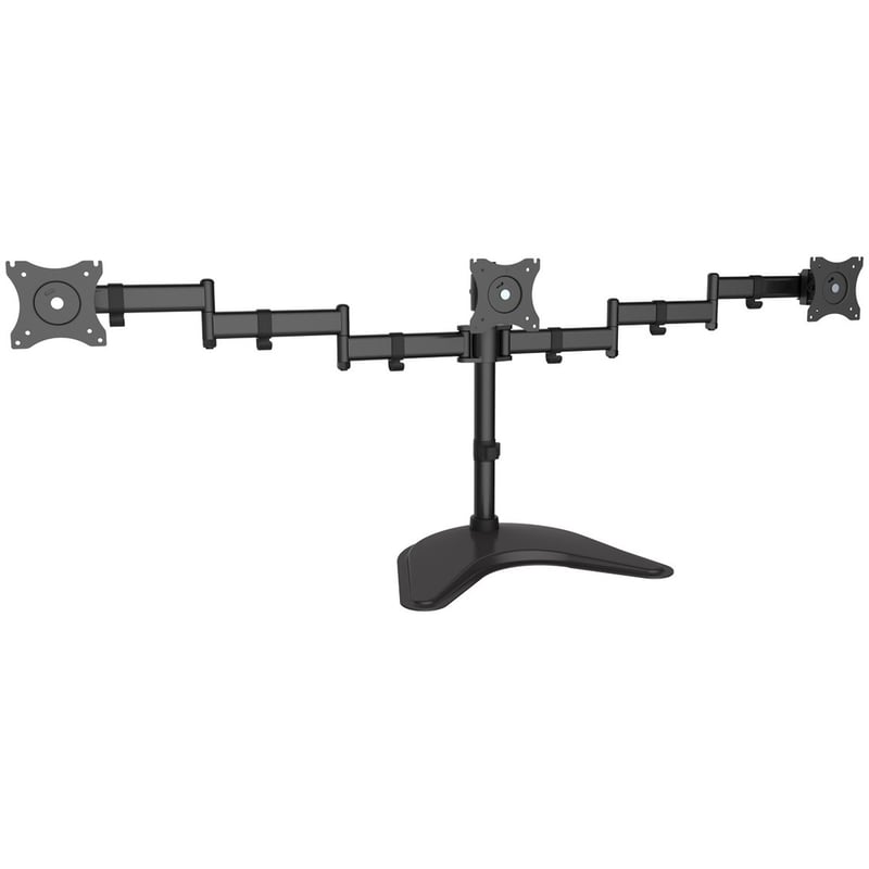 SIIG Articulated Freestanding Triple Monitor Desk Stand - 13"-27" - Thumbnail 1