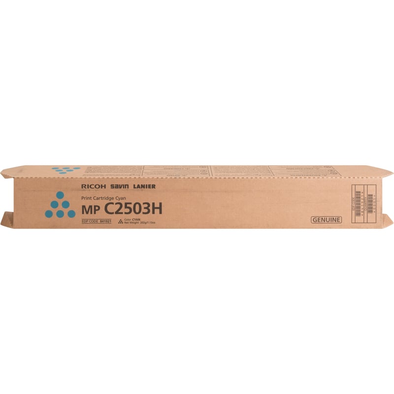 Ricoh Original Laser Toner Cartridge - Cyan - 1 Each - Thumbnail 1