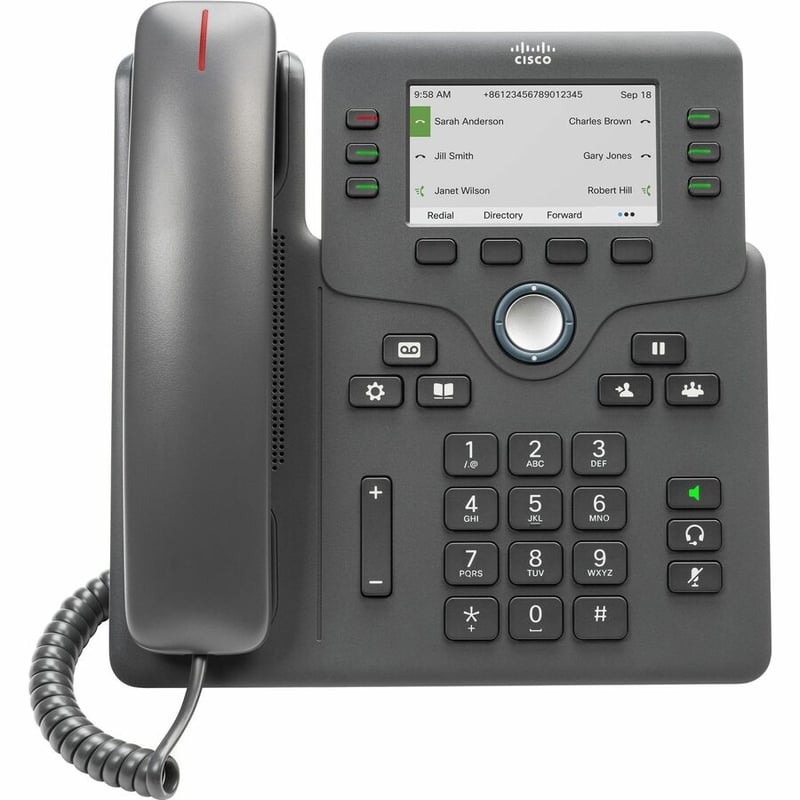 CISCOIPPHONE6871WITHPOWERADAPTERFORNORTHAMERC REMANUFACTURED - Thumbnail 3