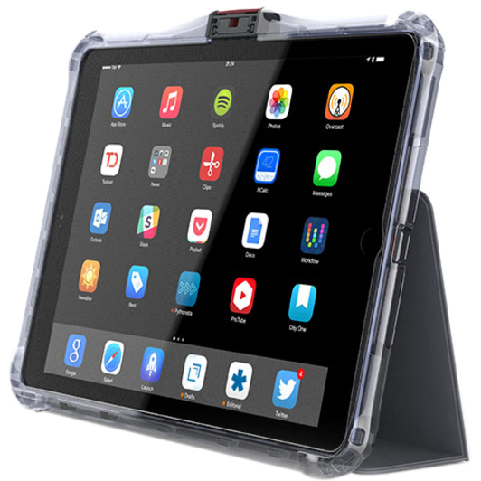 Brenthaven Edge Folio II Carrying Case (Folio) for 10.5" Apple iPad Air, iPad Pro Tablet - Translucent, Gray - Thumbnail 3