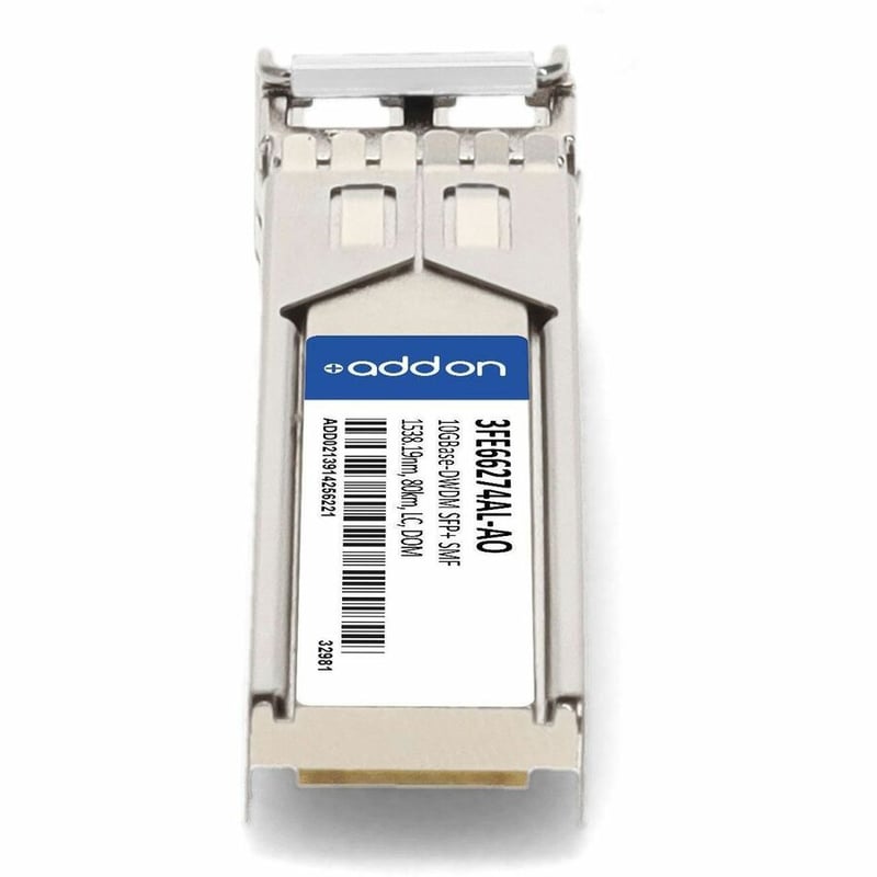 AddOn Alcatel-Lucent Nokia 3FE66274AL Compatible TAA Compliant 10GBase-DWDM 100GHz SFP+ Transceiver (SMF, 1538.19nm, 80km, LC, DOM) - Thumbnail 4