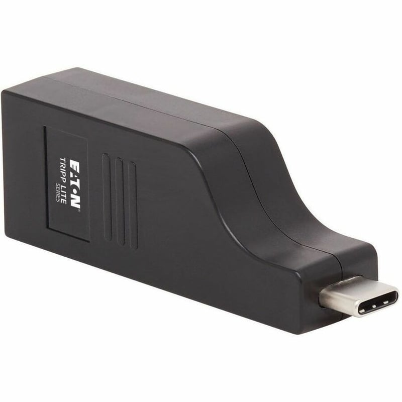 Tripp Lite by Eaton USB-C to Gigabit Ethernet Vertical Network Adapter (M/F) - USB 3.1 Gen 1 10/100/1000 Mbps Black - Thumbnail 2