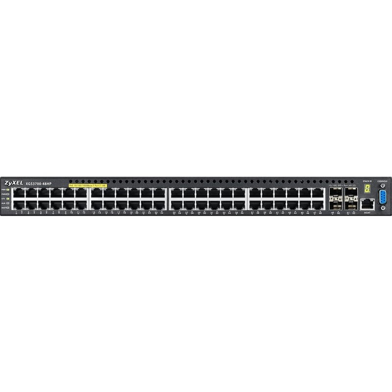 ZYXEL 48-Port GbE L2+ PoE Switch with 10GbE Uplink - Thumbnail 2