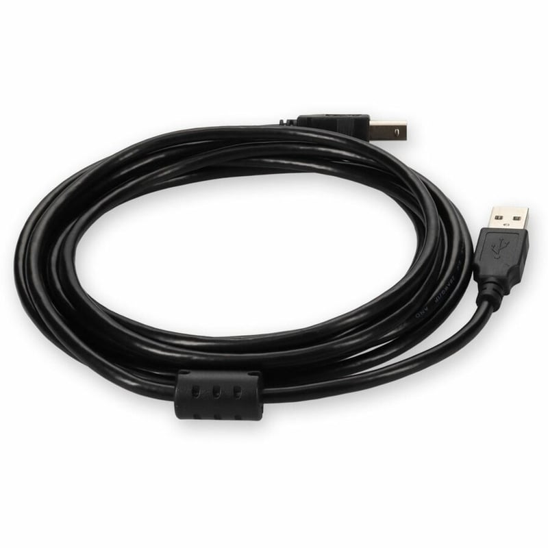 AddOn 3m USB 2.0 (A) Male to USB 2.0 (B) Male White Cable - Thumbnail 5