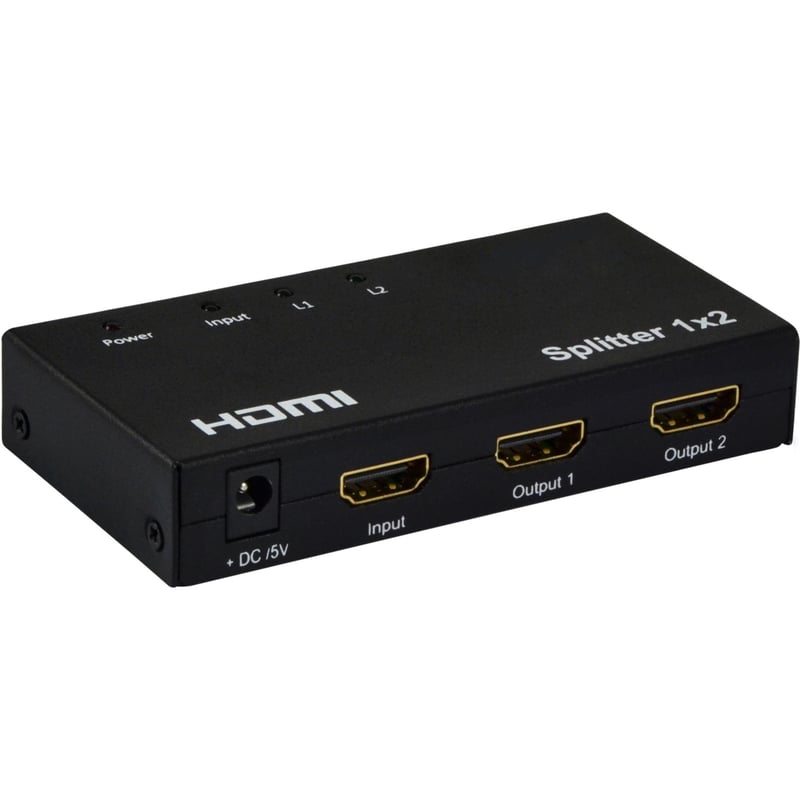 4XEM 2 Port HDMI Splitter & Signal Amplifier - Thumbnail 1