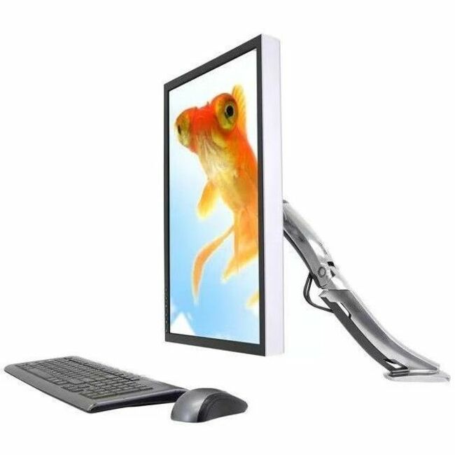 Lenovo Ergotron MX Mounting Arm for LCD Display, All-in-One Computer, Monitor, Display, TV, LCD Monitor - Polished Aluminum - Landscape/Portrait - Thumbnail 1