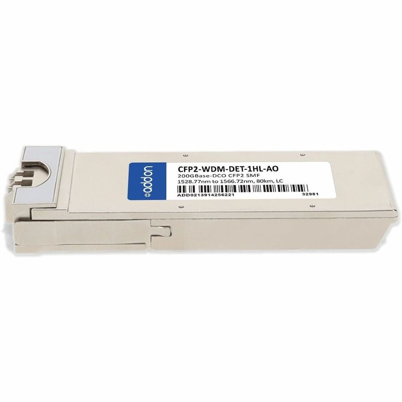 AddOn Cisco® CFP2-WDM-DET-1HL Compatible TAA 100/200GBase-DCO CFP2 Transceiver (SMF, 1528.77nm to 1568.36nm, 80km, LC) - Thumbnail 2