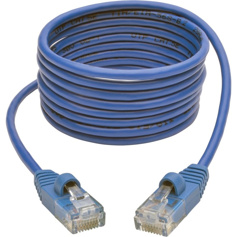 Eaton Tripp Lite Series Cat5e 350 MHz Snagless Molded Slim (UTP) Ethernet Cable (RJ45 M/M) - Blue, 6 ft. (1.83 m) - Thumbnail 2