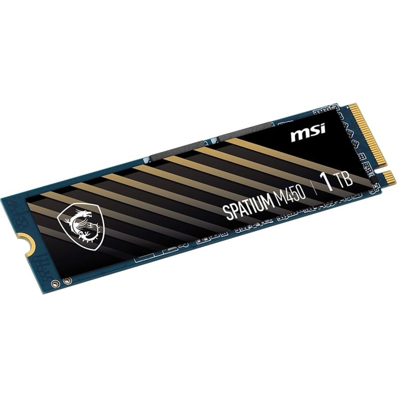 MSI SPATIUM M450 1 TB Solid State Drive - M.2 2280 Internal - PCI Express NVMe (PCI Express NVMe 4.0 x4) - Thumbnail 1