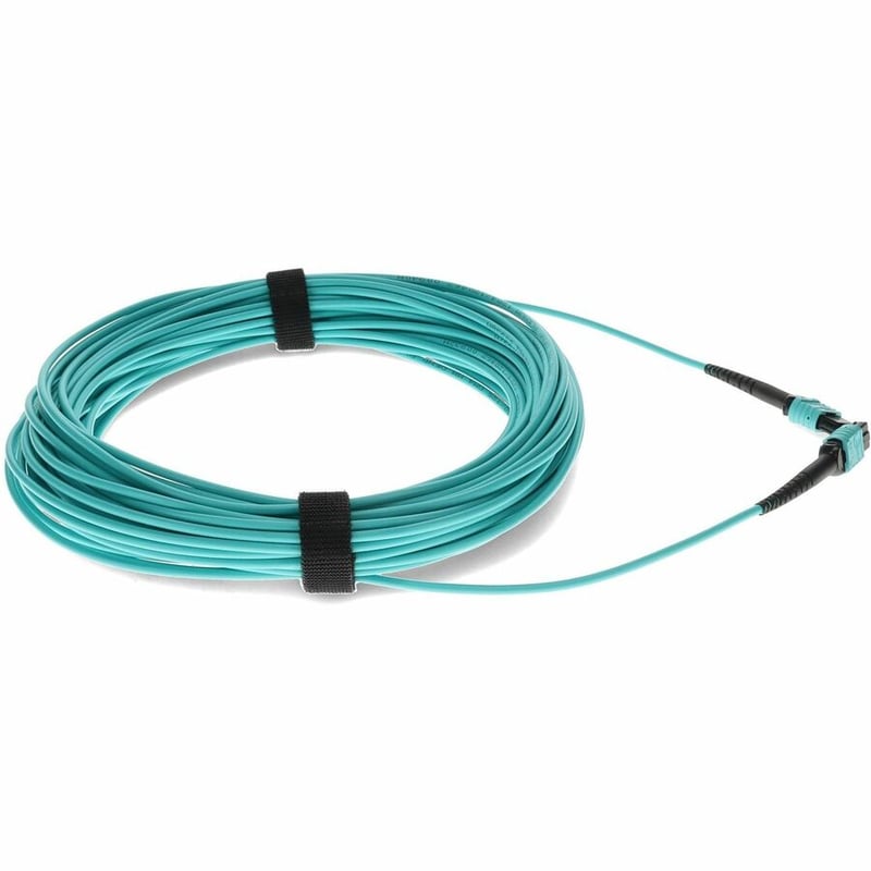 AddOn 13m MPO/UPC to MPO/UPC Aqua OM4 OFNP (Plenum-Rated) 12-Strand Fiber Patch Cable