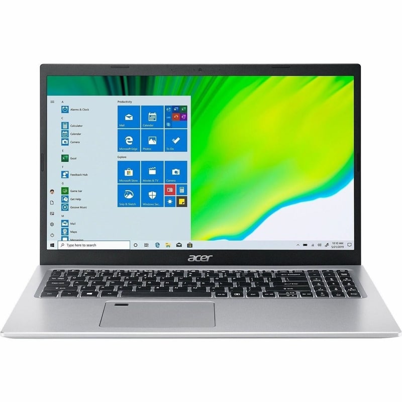 Acer Aspire 5 A515-56 A515-56-53S3 15.6" Notebook - Full HD - 1920 x 1080 - Intel Core i5 11th Gen i5-1135G7 Quad-core (4 Core) 2.40 GHz - 8 GB Total RAM - 256 GB SSD - Pure Silver - Thumbnail 1
