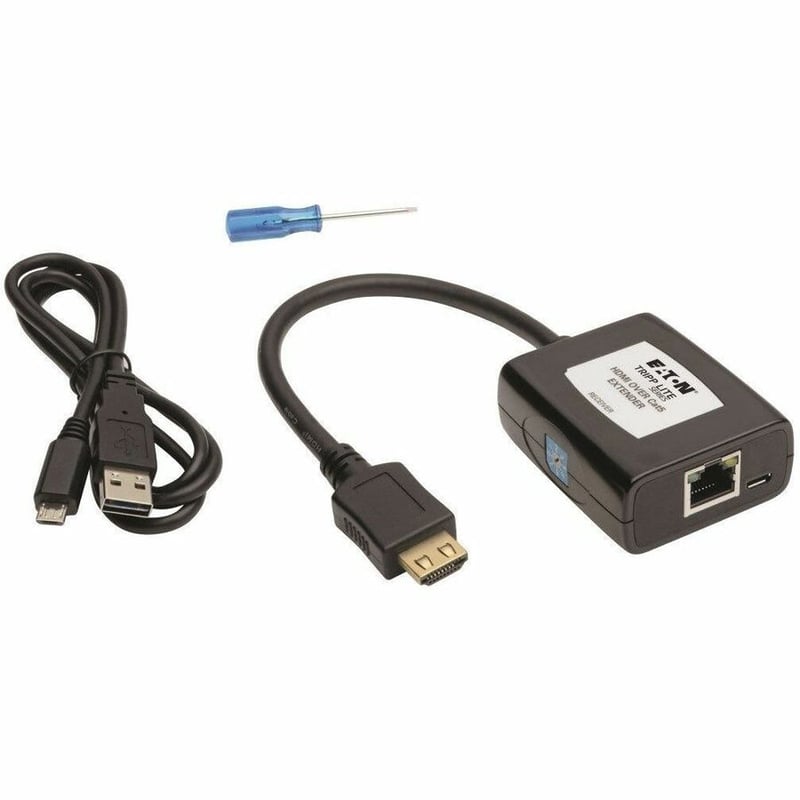 Tripp Lite by Eaton HDMI over Cat5/6 Extender Pigtail-Style Receiver for Video/Audio USB Powered Up to 125 ft. (38 m) TAA - Thumbnail 5
