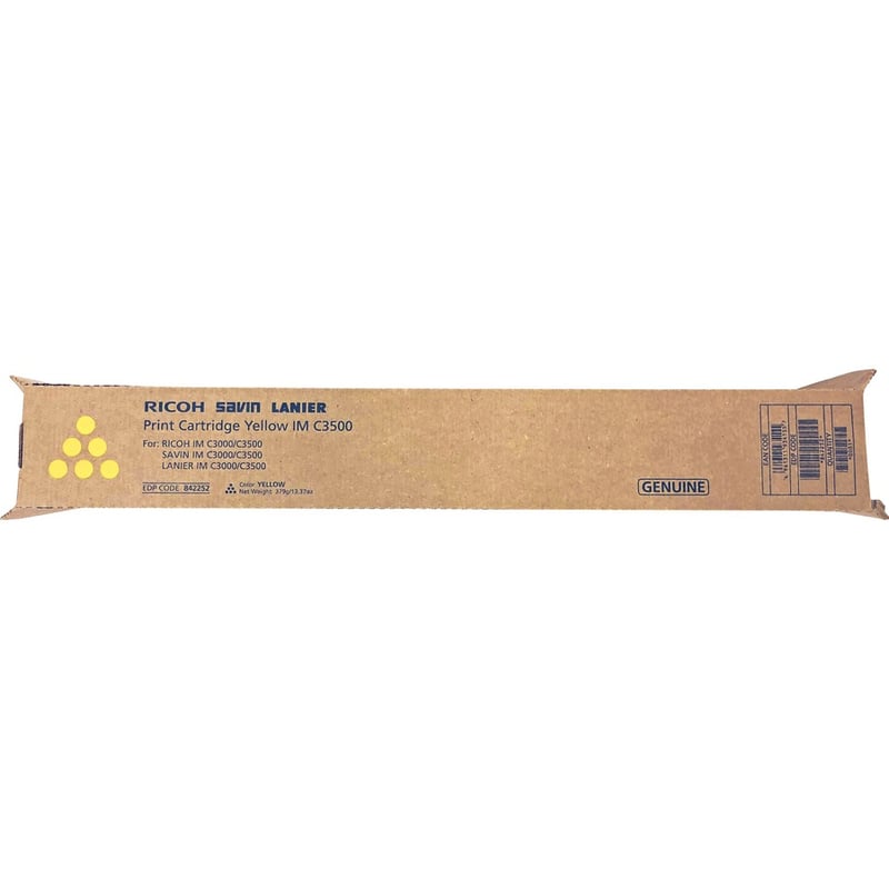 Ricoh Original Laser Toner Cartridge - Yellow - 1 Each - Thumbnail 2