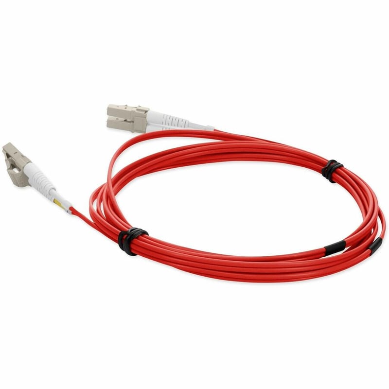 10M LC M/M RED OM1 DUPLEX OFNR-RISER FIBER PATCH CABLE - Thumbnail 3