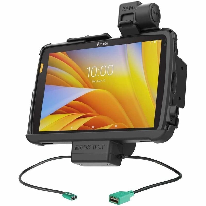 RAM Mounts GDS Power + Data Dock with Latch for Zebra ET4x 10" Tablet - Thumbnail 3