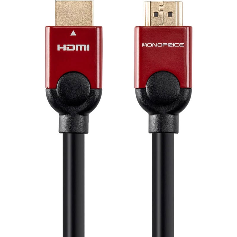 Monoprice Select Metallic Series High Speed HDMI Cable with Ethernet, 10ft - Thumbnail 2